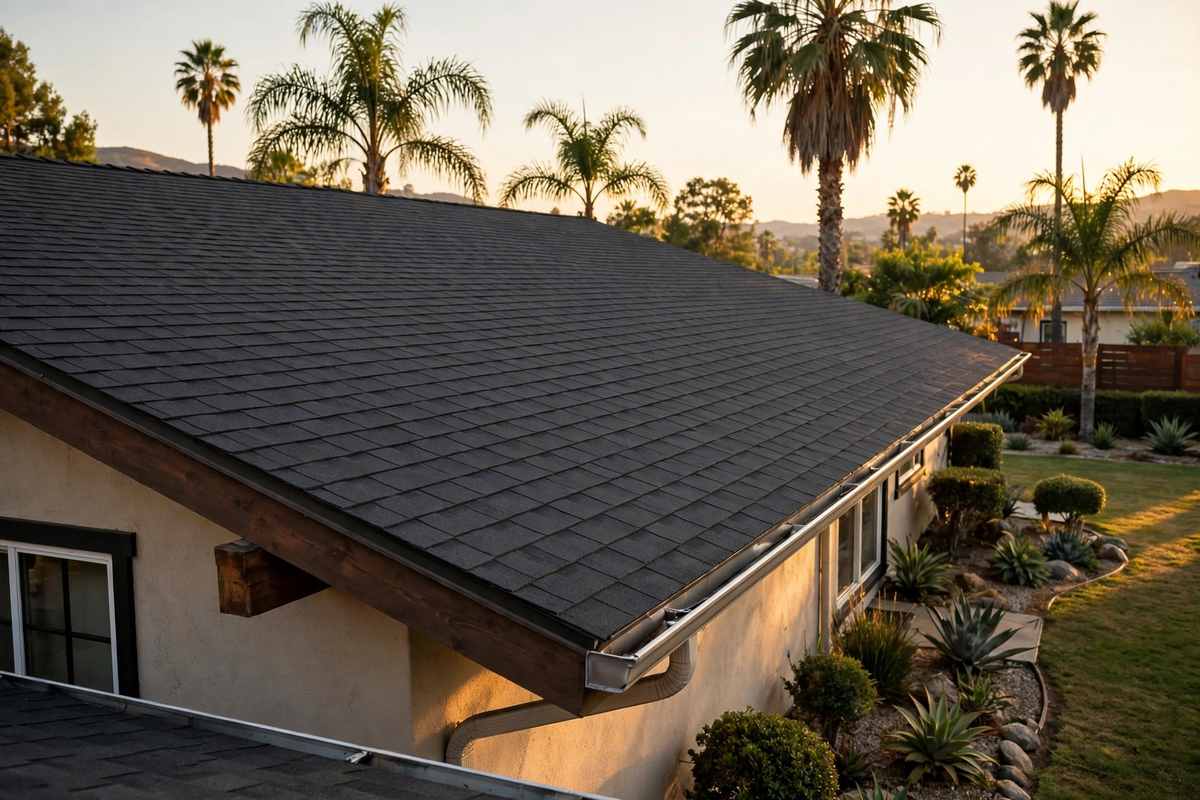 Asphalt Shingle Roofing in Westchester, CA — Asphalt Shingle Roofing roof detail in Westchester California