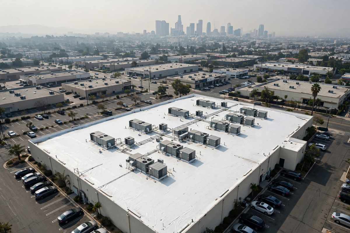 Roof Installation in Westchester, CA — Roof Installation crew at work on a coastal California roof